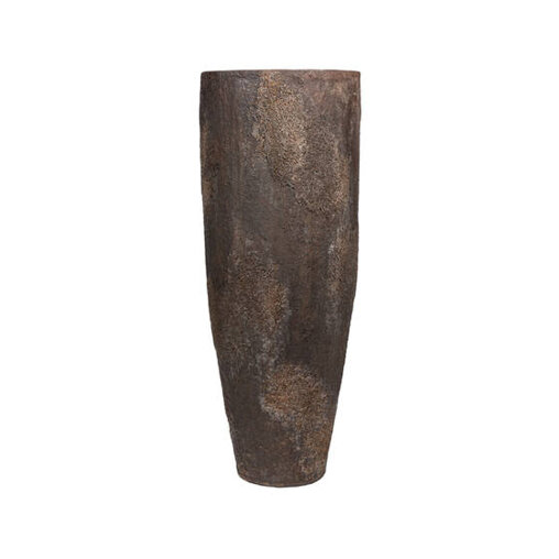Pottery Pots Oyster Dax ronde plantenbak hoog bruin